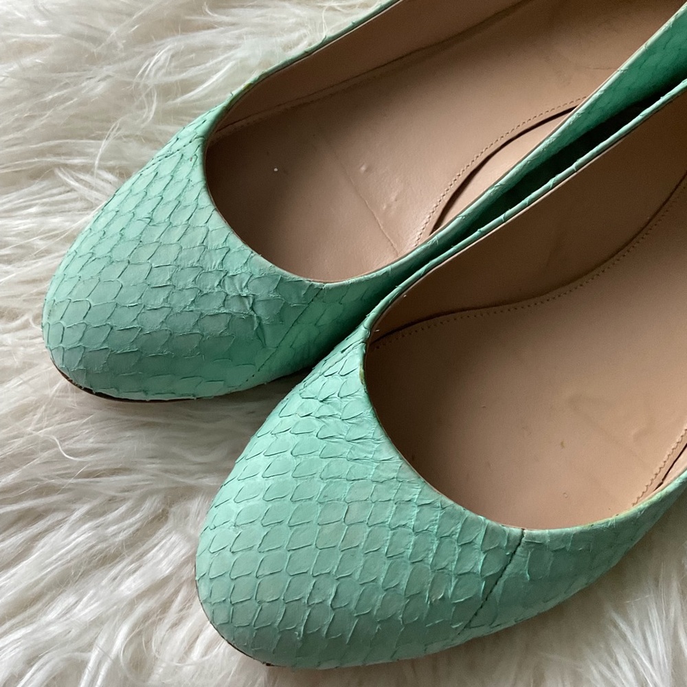 JCREW JANEY GOLD HEEL FLATS sz 7